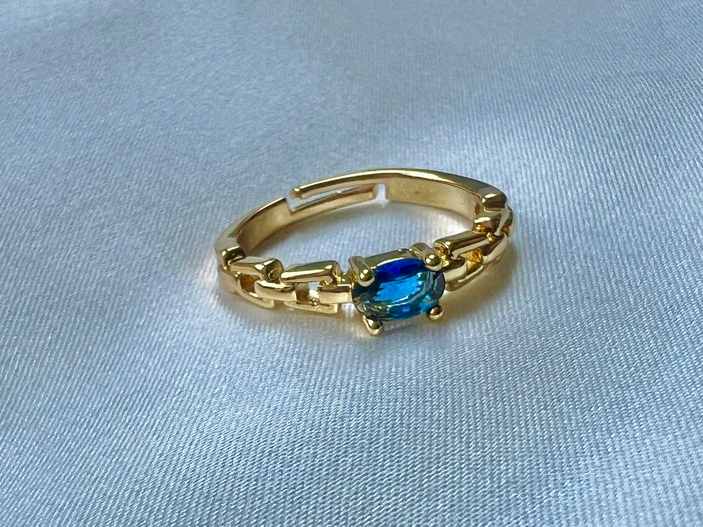 Blue Elevated Ring