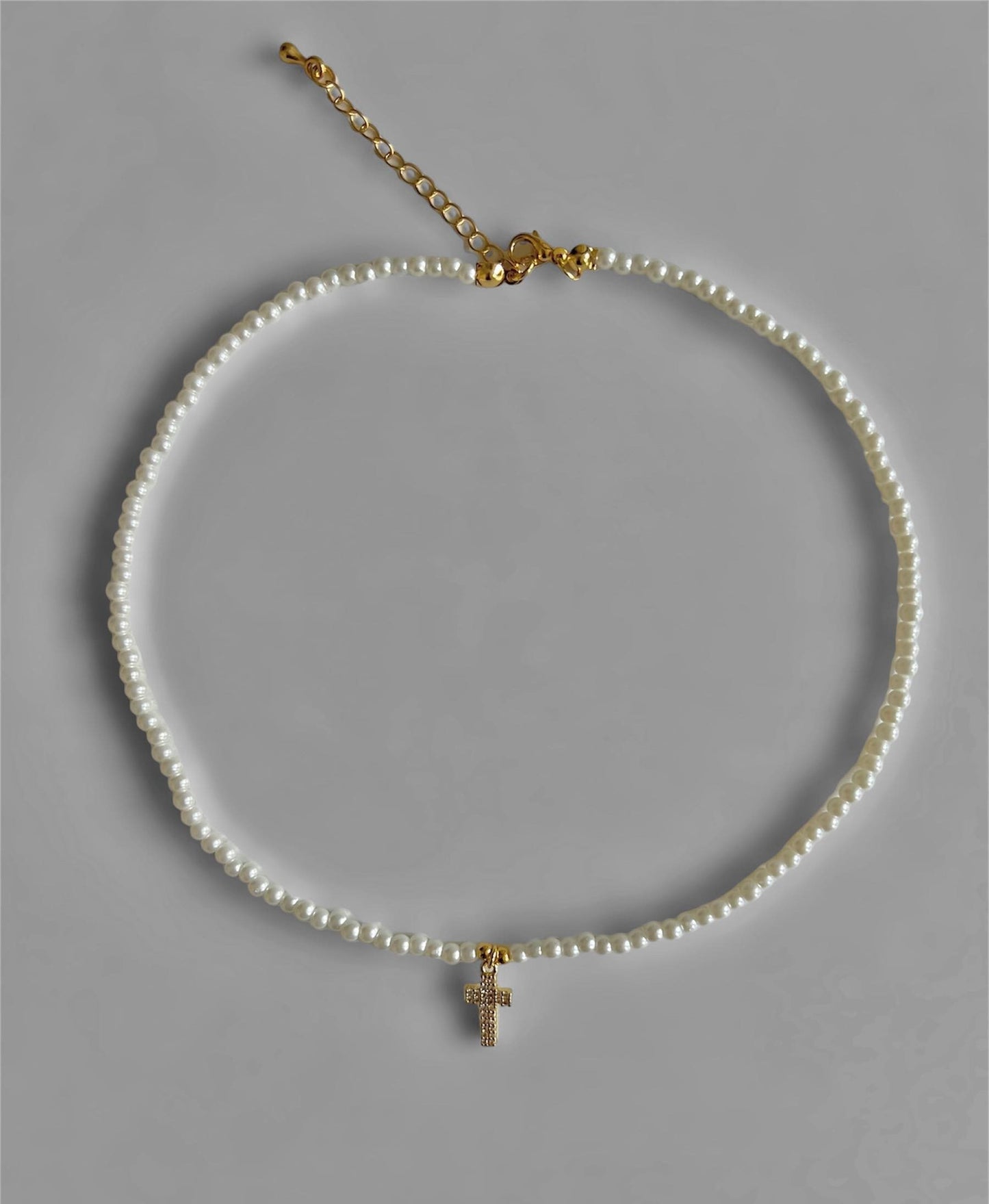 Pearl Cross Necklace