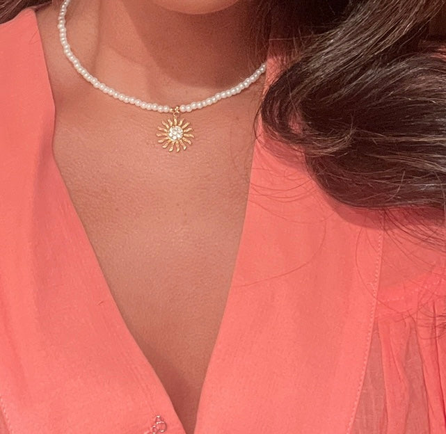 Sun Pearl Necklace