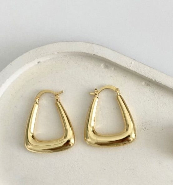 Triangle Hoop Earrings