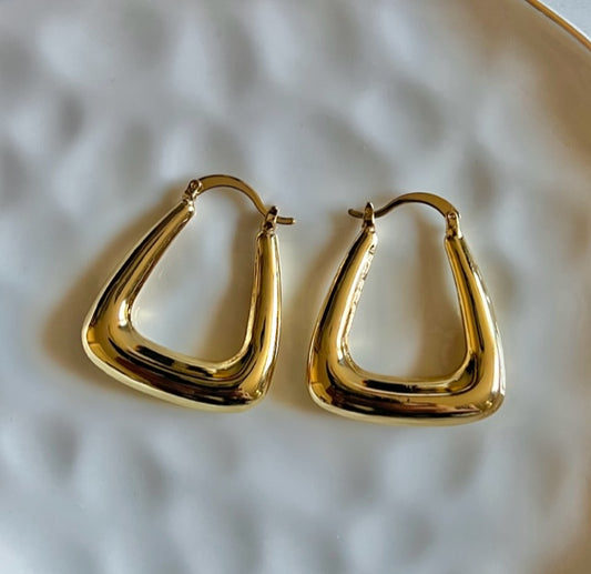 Triangle Hoop Earrings