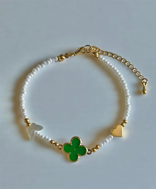 Clover Beaded Bracelet